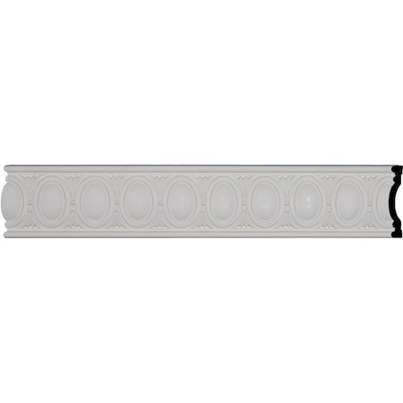 Ekena Millwork 5 5/8"H x 1 1/8"P x 94 1/2"L, (3 1/4" Repeat), Egg & Dart Chair Rail CHA05X01EG